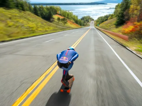 Skateboarder Shatters World Speed Record on Austrian Mountain Road