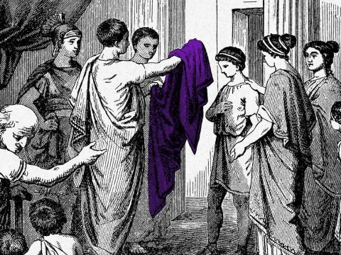 The Astonishing Cost of Purple Dye in Ancient Rome