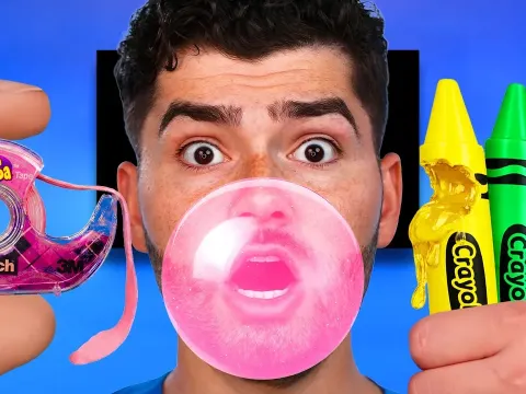 Creative School Supply Hacks with Hubba Bubba Gum and Edible Crafts