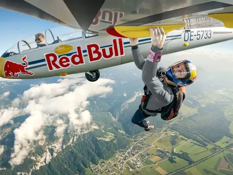 Climbing a Flying Plane Without a Safety Harness