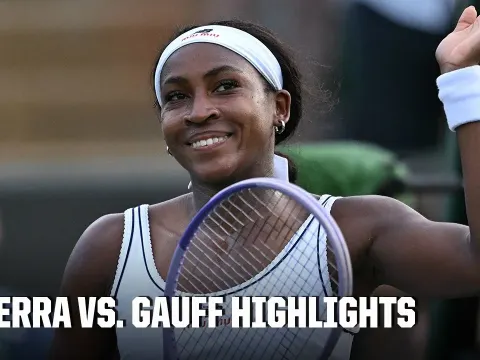 Coco Gauff Dominates Solana Sierra in Wimbledon 2026 Highlights
