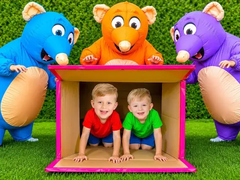 Kids Battle Funny Rats During a House Cleaning Adventure