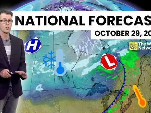 Canada Weather Forecast for October 29 2026 Shows Sharp Divide Between Cold West and Warm Great