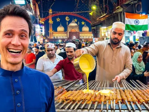 Ramadan Street Food Feast in Old Delhi with 30000 People