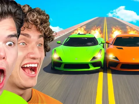 Jelly and Kwebbelkop Race a New Ferrari Supercar in GTA 5 Challenge