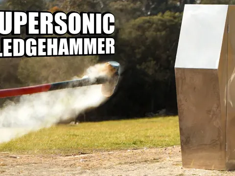 Worlds Fastest Sledgehammer Tested Against a Bulletproof Coffin in Wild Experiment
