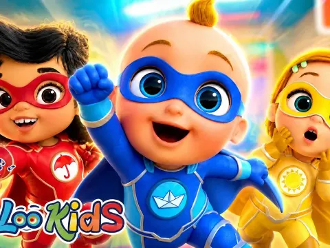 Learn Colors with Superheroes: Fun Kids Songs and Nursery Rhymes