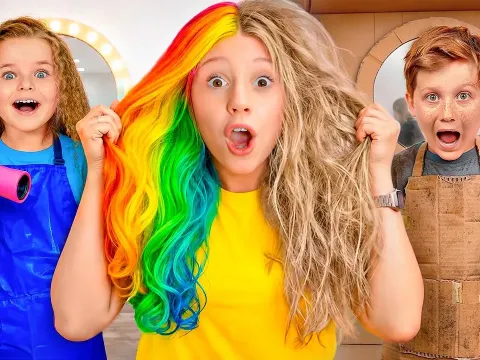 Nastya and Friends Create a DIY Beauty Salon and Learn Valuable Lessons