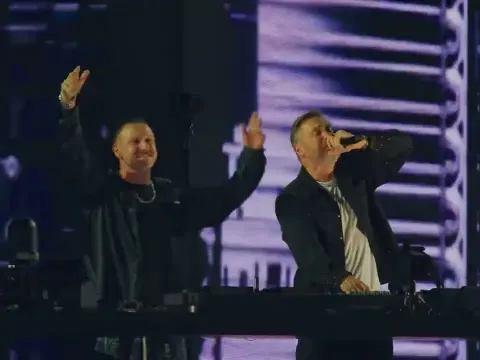 David Guetta and Marten Hørger Ignite Stade de France with Men Machine and Vitalic